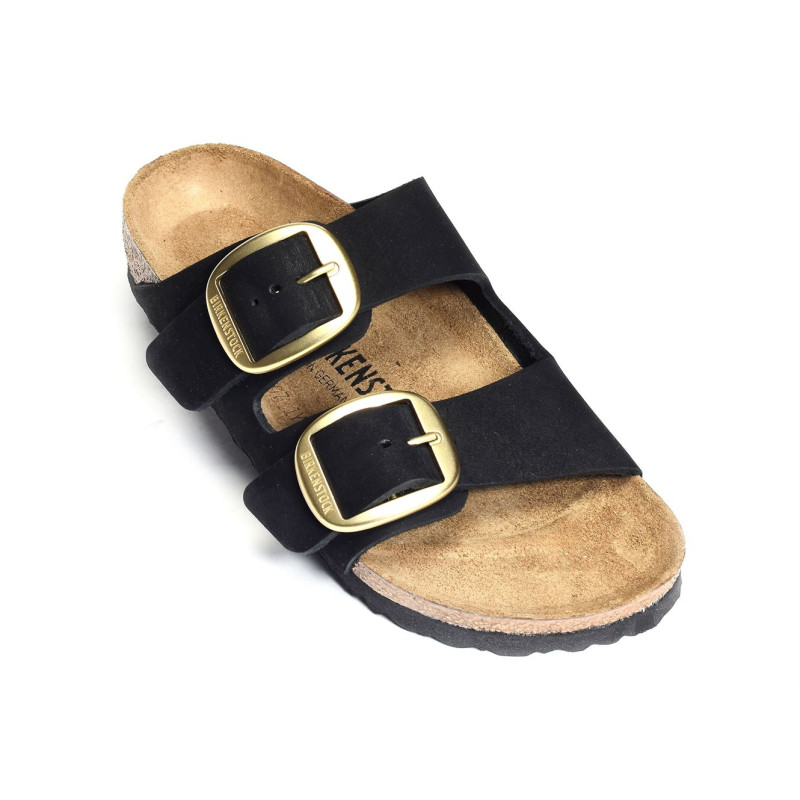 ARIZONA BIG BUCKLE LENB Noir, Mules Birkenstock