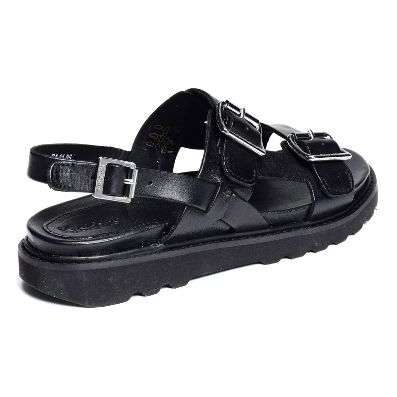 NEOSUMMER Noir, Sandales plates Kickers