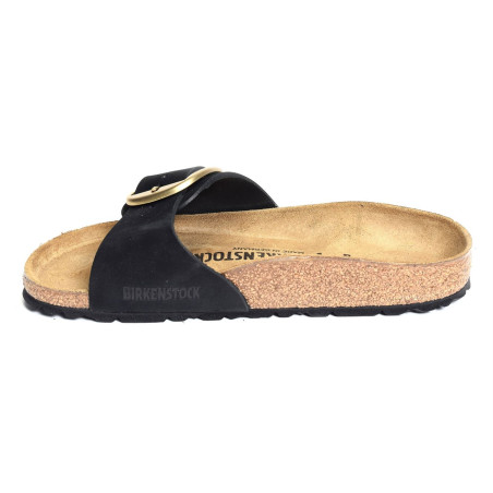 MADRID BIG BUCKULE LENB Noir, Mules Birkenstock