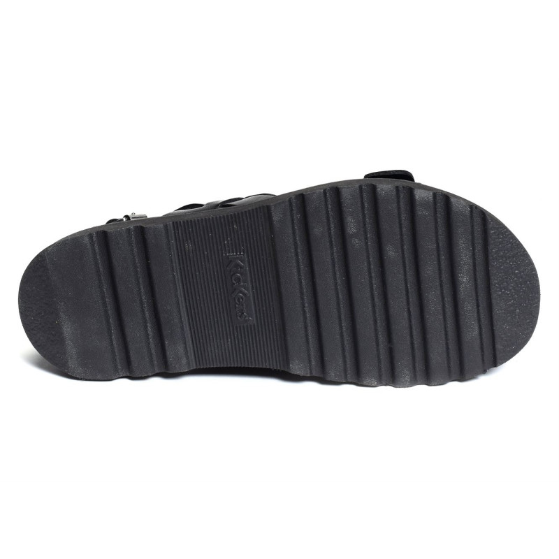 NEOSUMMER Noir, Sandales plates Kickers