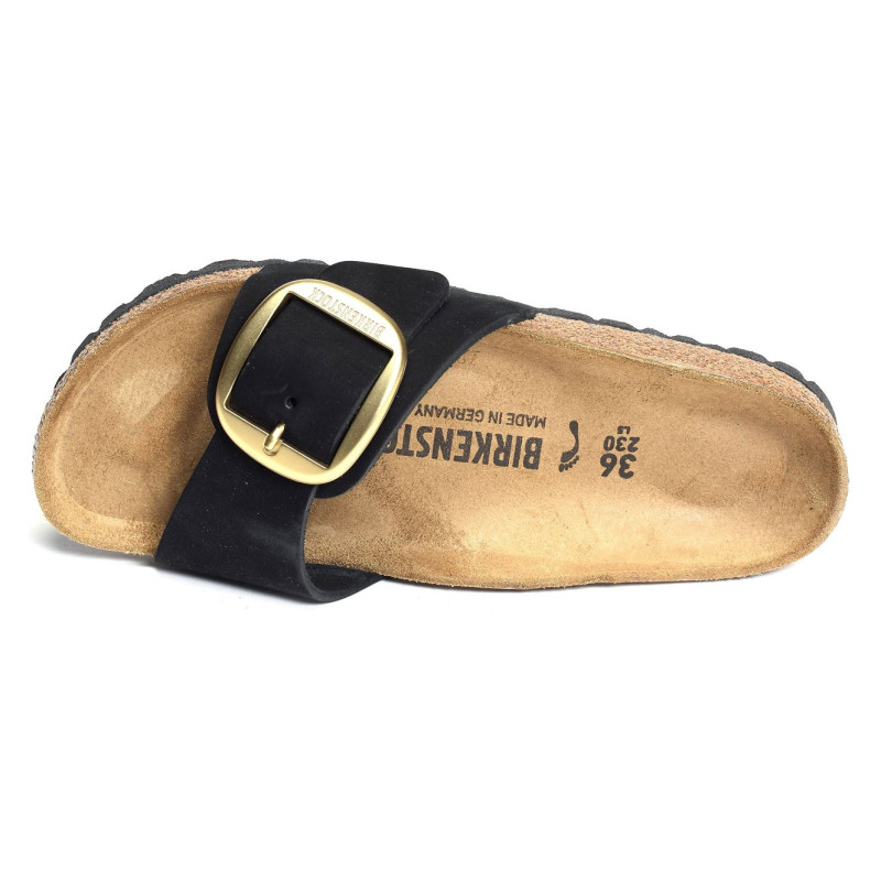 MADRID BIG BUCKULE LENB Noir, Mules Birkenstock