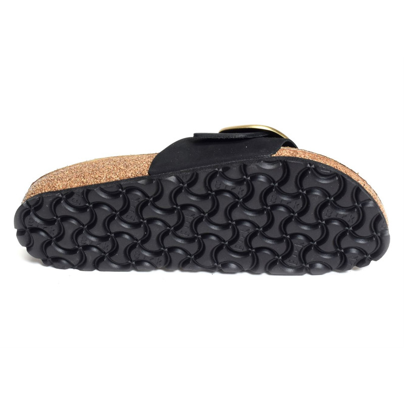 MADRID BIG BUCKULE LENB Noir, Mules Birkenstock