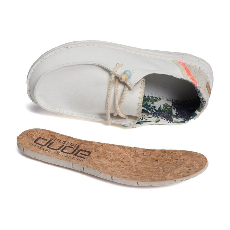 WENDY NATURAL Blanc, Chaussures basses HeyDude