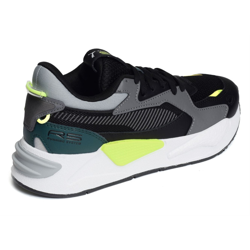 RS JR Noir Gris, Baskets running Puma