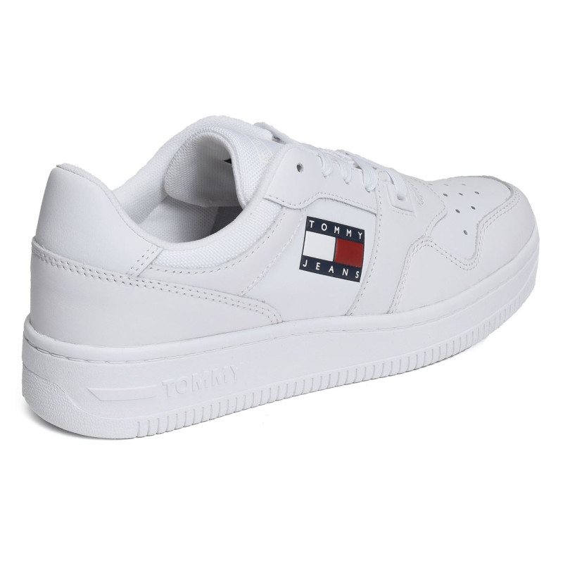 TOMMY JEANS RETRO BASKET WMN 1723 Blanc, Sneakers basses Tommy Hilfiger