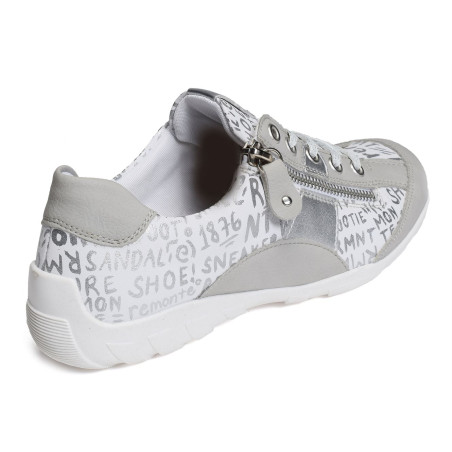 R3403 Blanc Argent, Sneakers basses Remonte