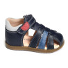  B SANDAL MACCHIA BA Bleu Multicolore