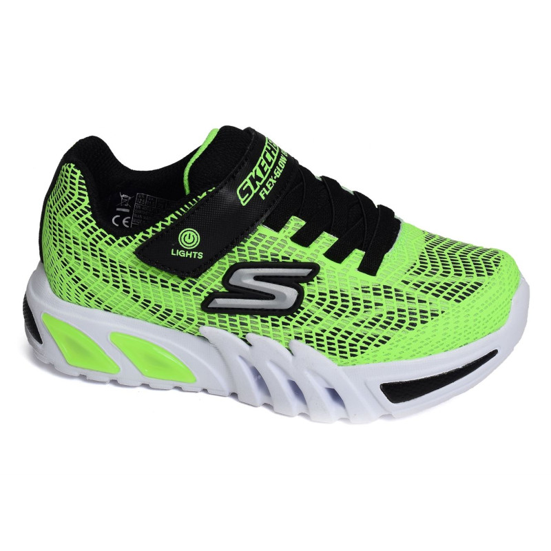 FLEX GLOW ELITE Vert, Baskets running Skechers