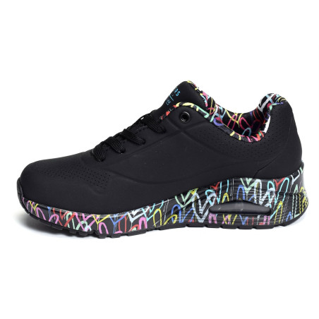 UNO LOVING LOVE Noir Multicolore, Sneakers basses Skechers