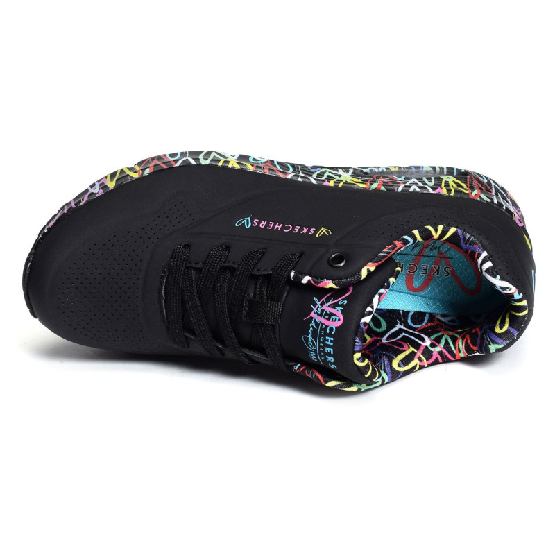 UNO LOVING LOVE Noir Multicolore, Sneakers basses Skechers