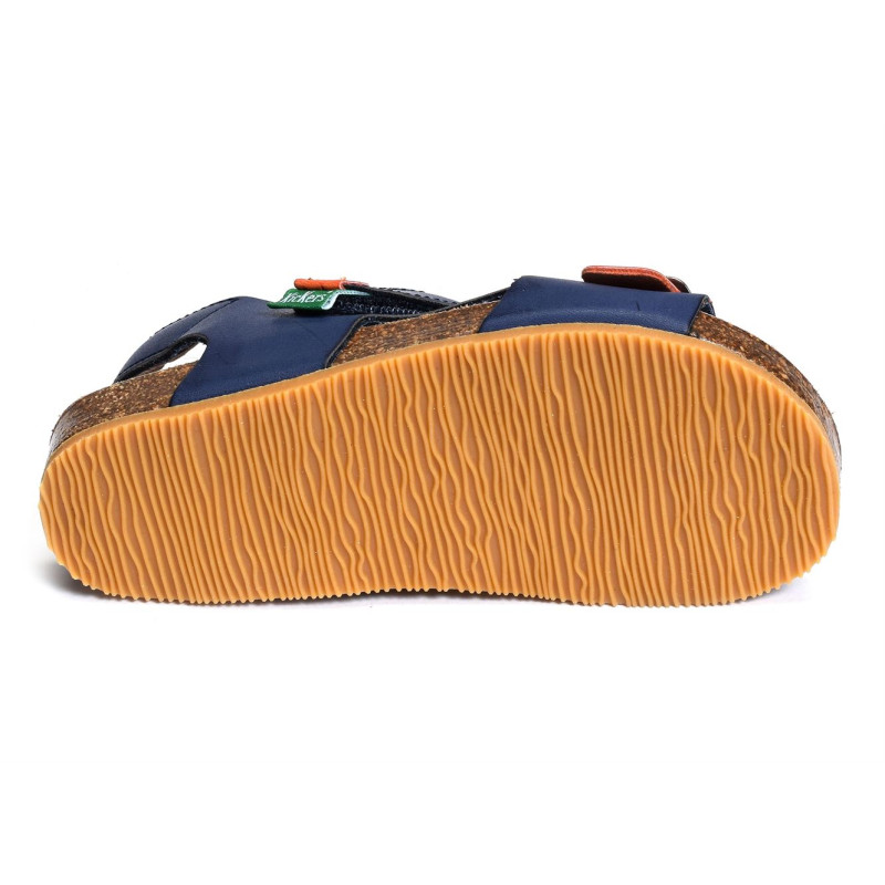 FLUXIO Marine Orange, Sandales plates & Nu-Pieds Kickers