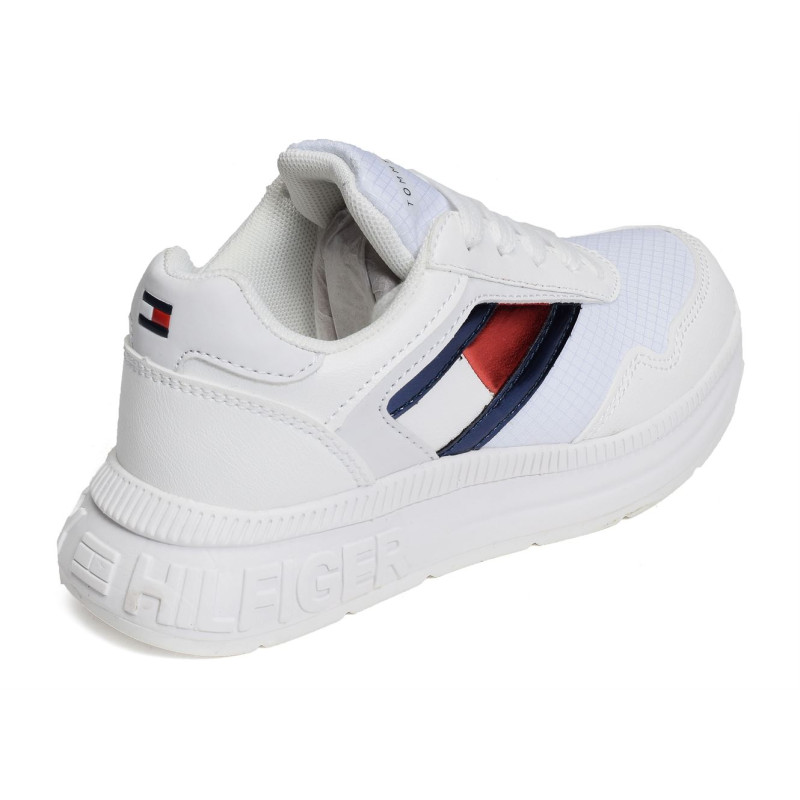 CLYDE 32167 Blanc, Baskets running Tommy Hilfiger