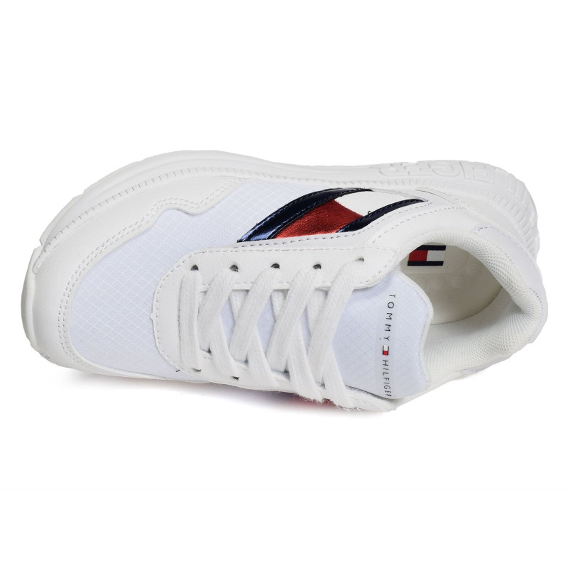 CLYDE 32167 Blanc, Baskets running Tommy Hilfiger