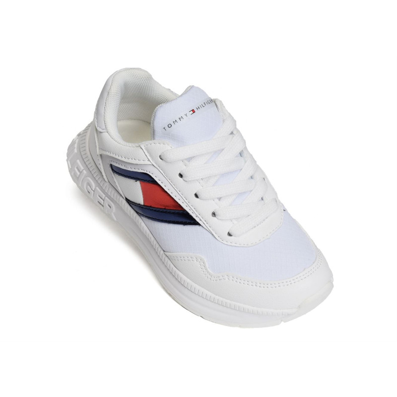 CLYDE 32167 Blanc, Baskets running Tommy Hilfiger