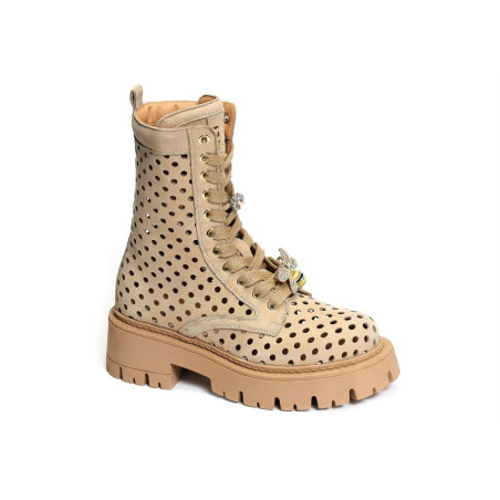 G2197A Beige, Boots Giopiu