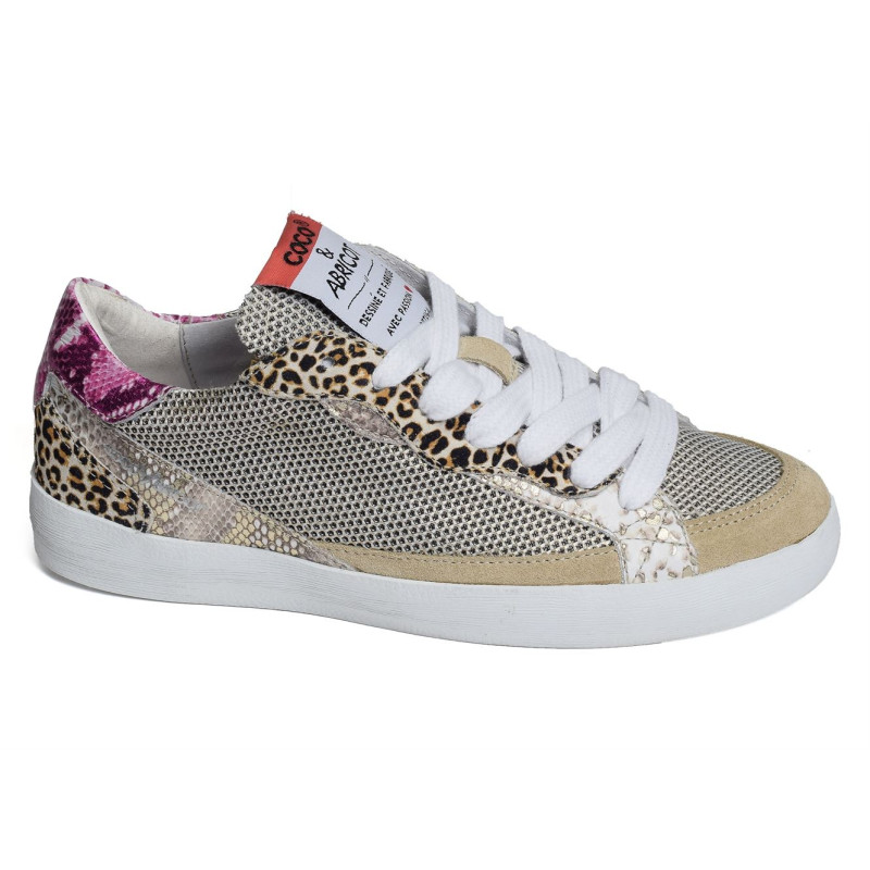 ABAINVILLE Blanc, Sneakers basses Coco & Abricot