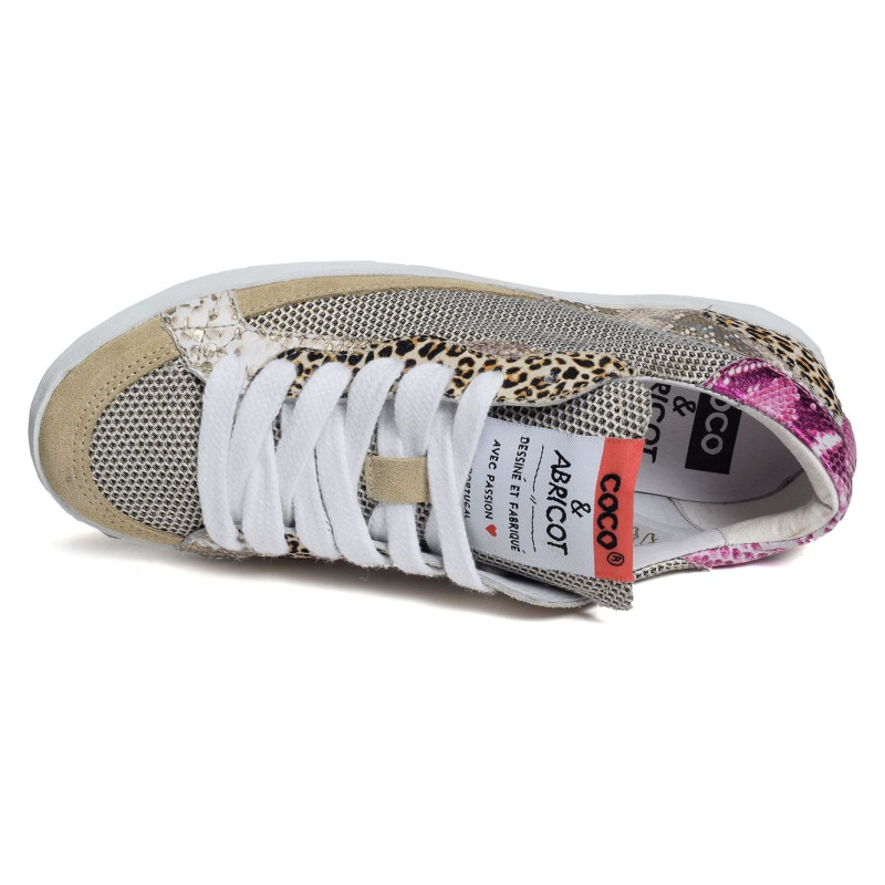 ABAINVILLE Blanc, Sneakers basses Coco & Abricot