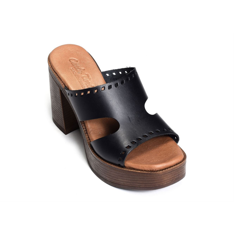 89226 Noir, Mules Carla Tortosa