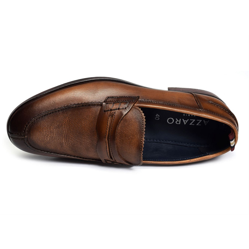 NORDEN Cognac, Mocassins Azzaro