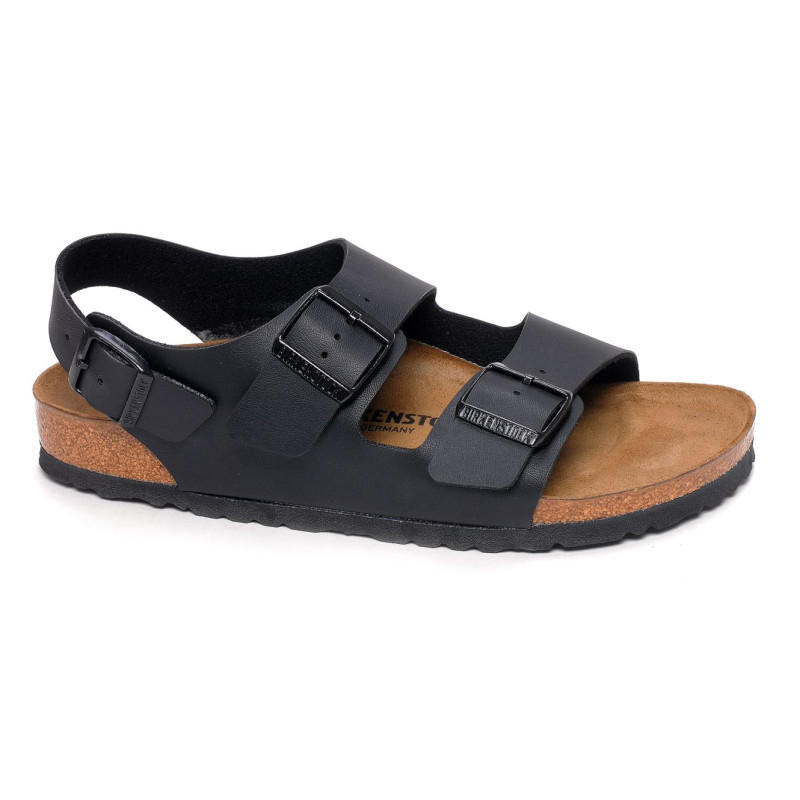 MILANO Noir, Sandales plates & Nu-Pieds Birkenstock