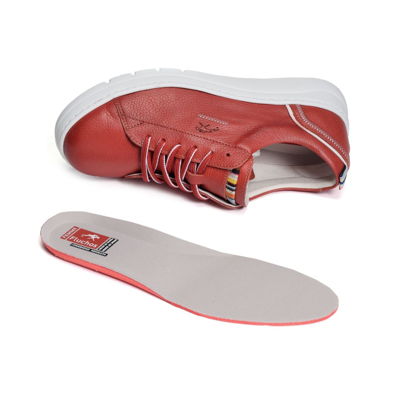 POMPAS F1422 Rouge, Sneakers basses Fluchos