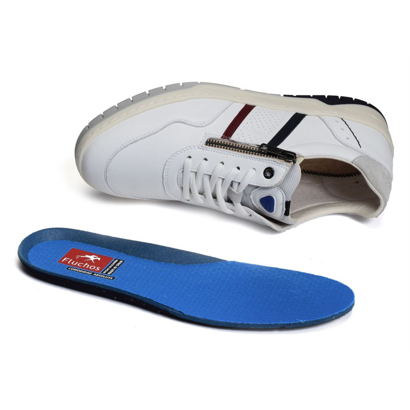 F1431 Blanc, Sneakers basses Fluchos