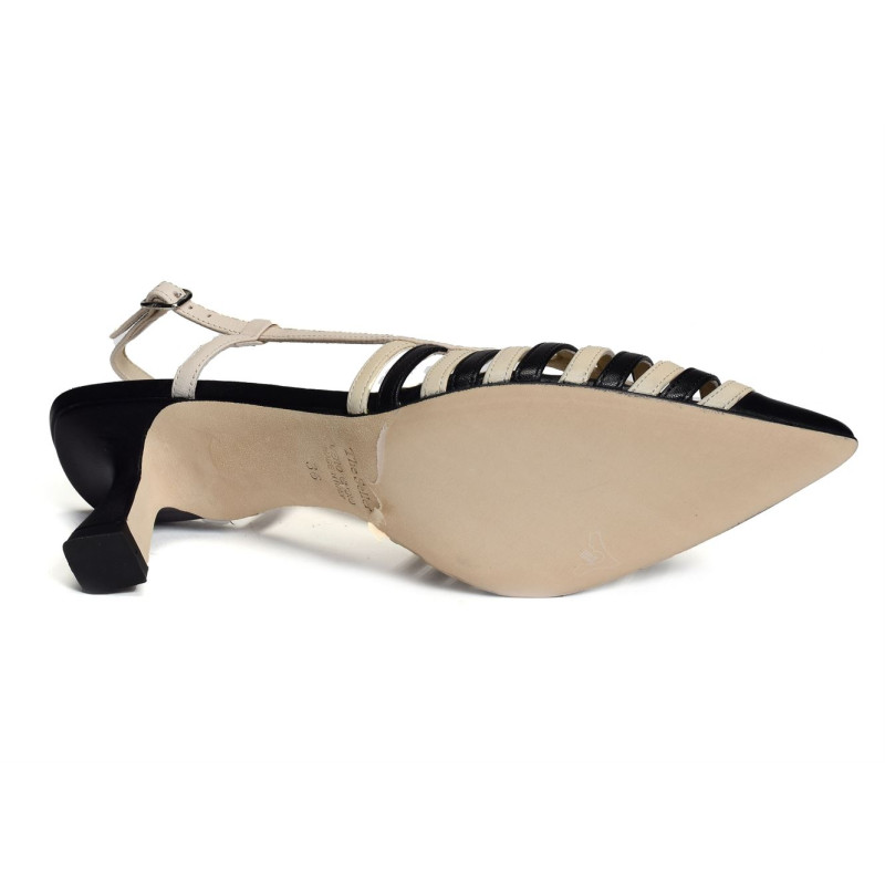 S8109 Beige Noir, Slingback The Seller