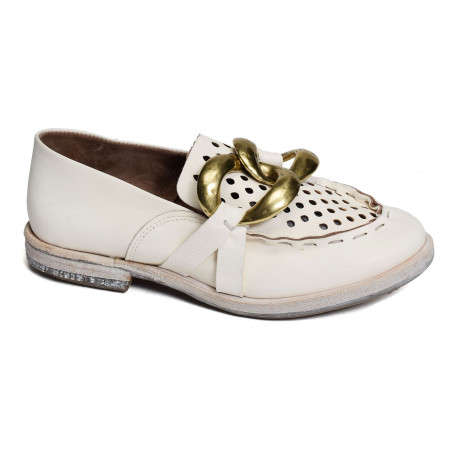 630149 Blanc, Mocassins AS98