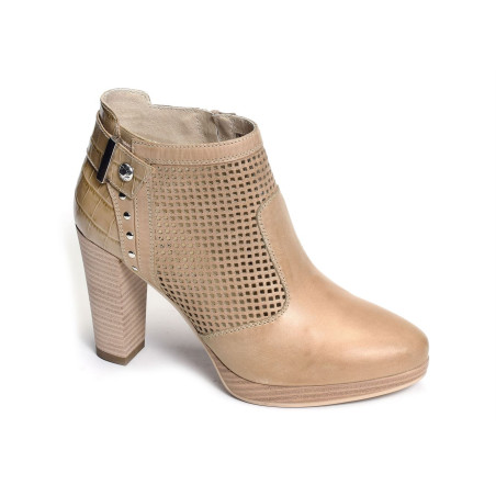 17860 Beige, Bottines NeroGiardini