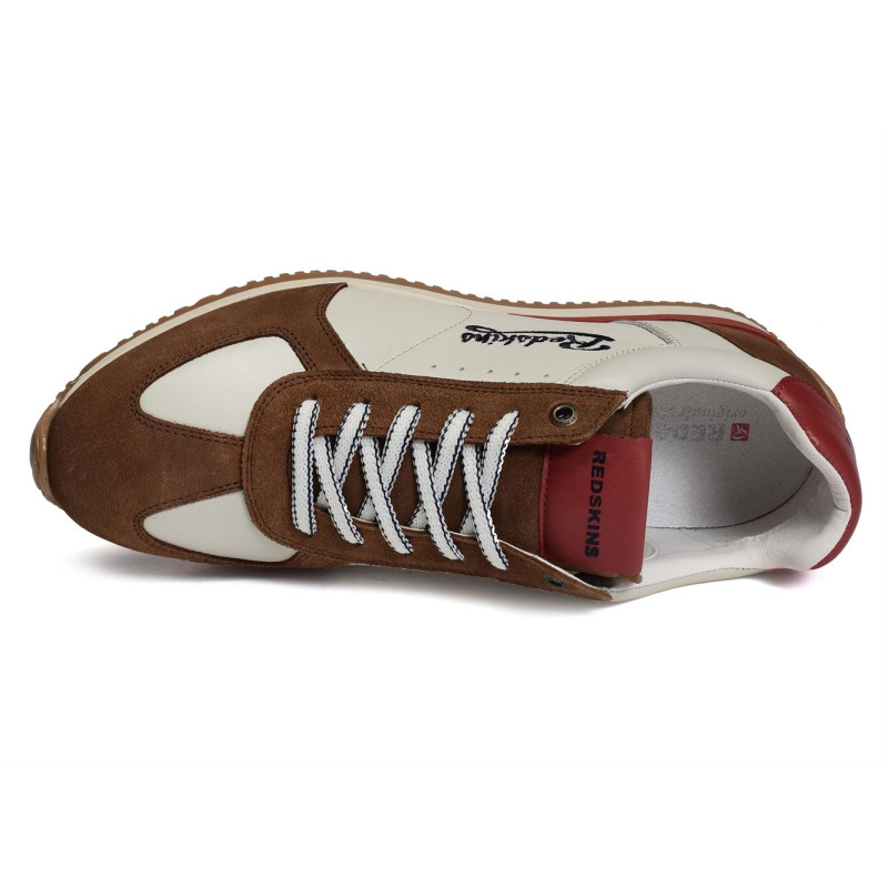 BESTOFF Blanc Camel, Baskets running Redskins