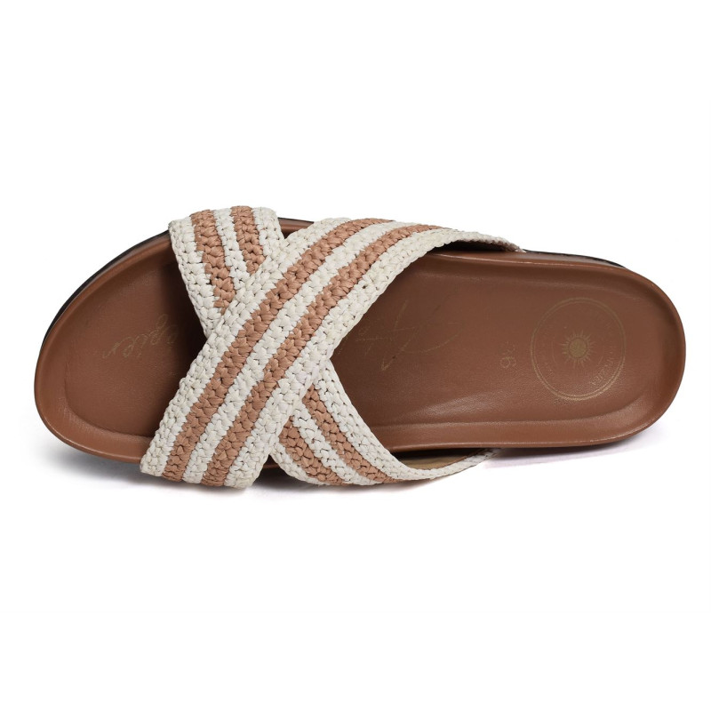 CHVMULE Blanc Beige, Mules Atelier Tropézien