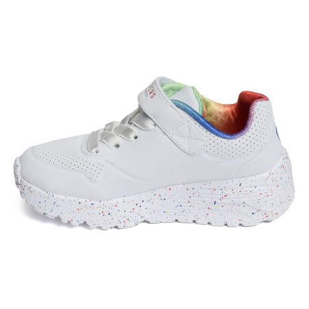 UNO LITE RAINBOW Blanc, Baskets running Skechers