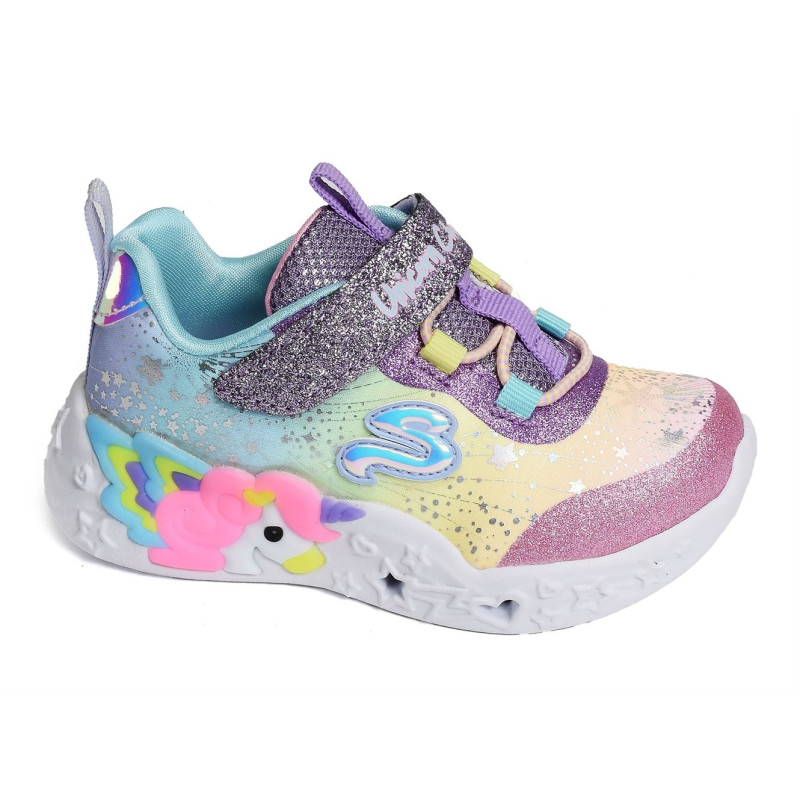 UNICORN CHARMER Multicolore, Baskets running Skechers