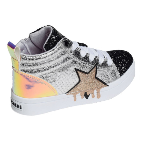 HI LITE DAZZLE DRIP Noir Argent, Baskets montantes Skechers