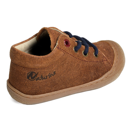 COCOON BOY VELOURS Marron, Chaussures à Lacets Naturino