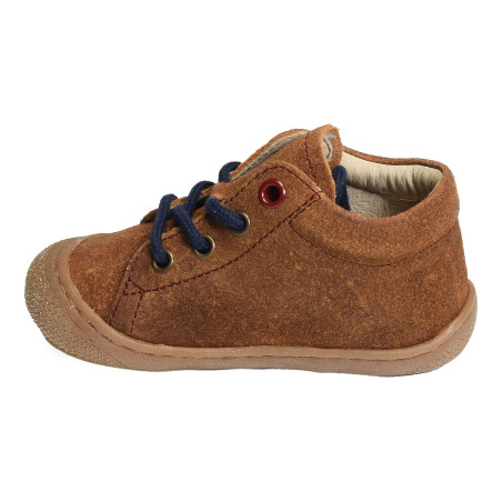 COCOON BOY VELOURS Marron, Chaussures à Lacets Naturino