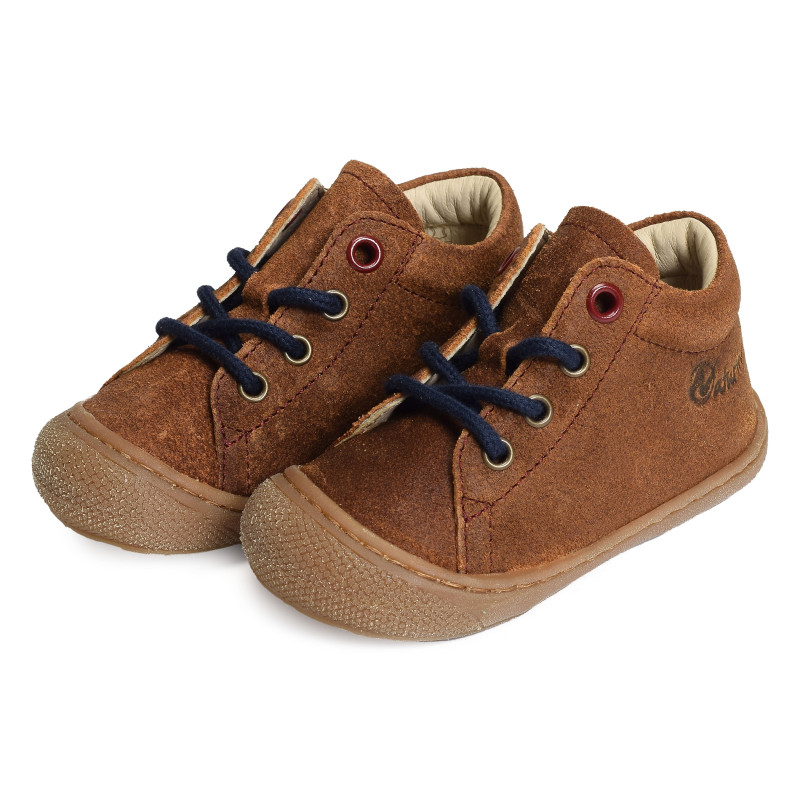 COCOON BOY VELOURS Marron, Chaussures à Lacets Naturino