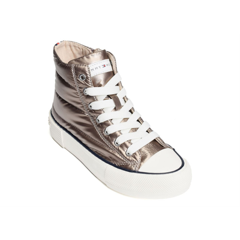 BEVERLY 32290 Taupe Or, Baskets montantes Tommy Hilfiger