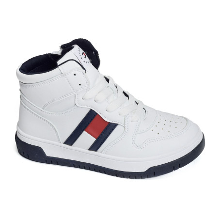 PAULENE 32485 Blanc, Baskets montantes Tommy Hilfiger