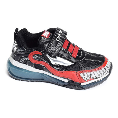 J BAYONYC BC Noir Rouge, Baskets running Geox