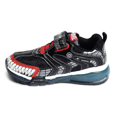 J BAYONYC BC Noir Rouge, Baskets running Geox