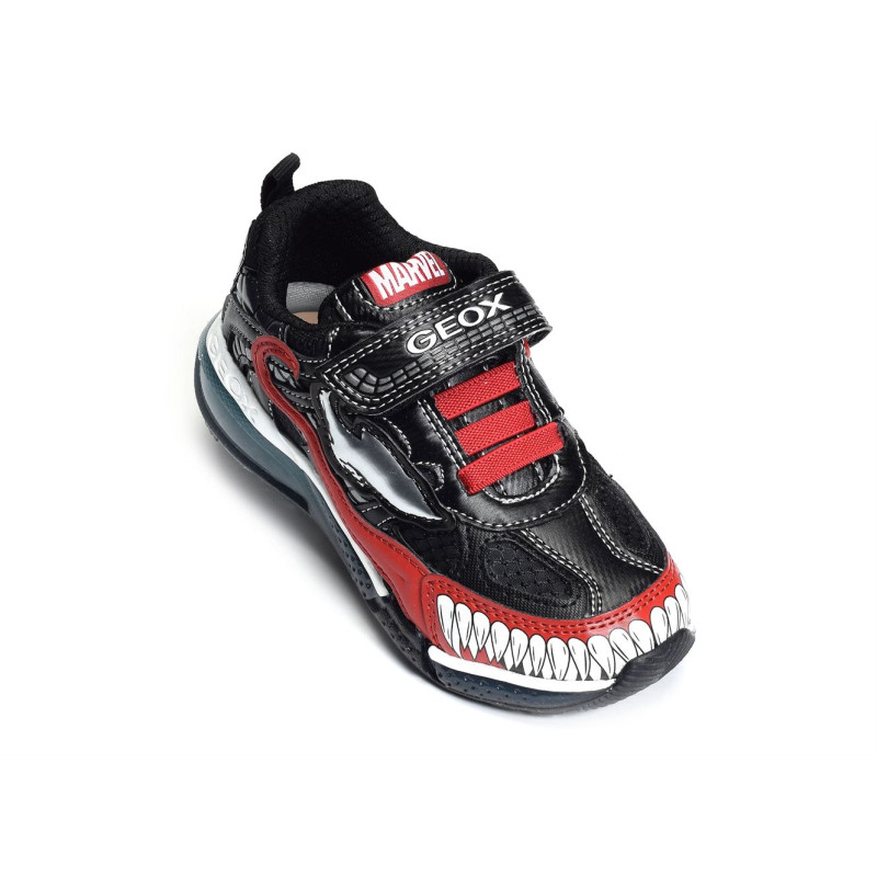 J BAYONYC BC Noir Rouge, Baskets running Geox