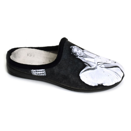 6528 Noir, Mules La Maison de l'Espadrille