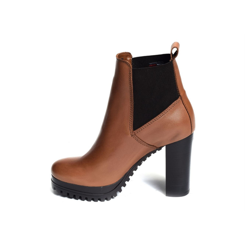 ESSENTIALS HIGH HEEL BOOT 2045 Camel, Bottines Tommy Hilfiger