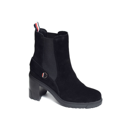 OUTDOOR HIGH HEEL BOOT 6739 Noir, Bottines Tommy Hilfiger