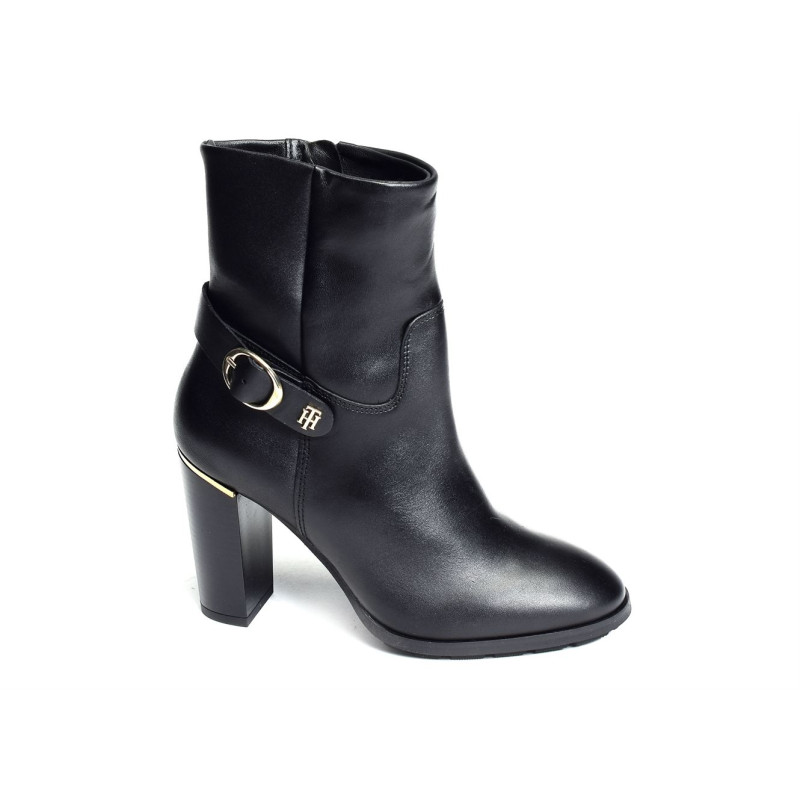 BELT HIGH HEEL BOOT 6768 Noir, Bottines Tommy Hilfiger