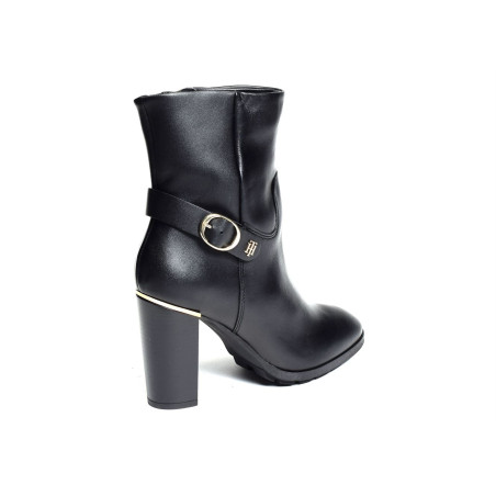 BELT HIGH HEEL BOOT 6768 Noir, Bottines Tommy Hilfiger