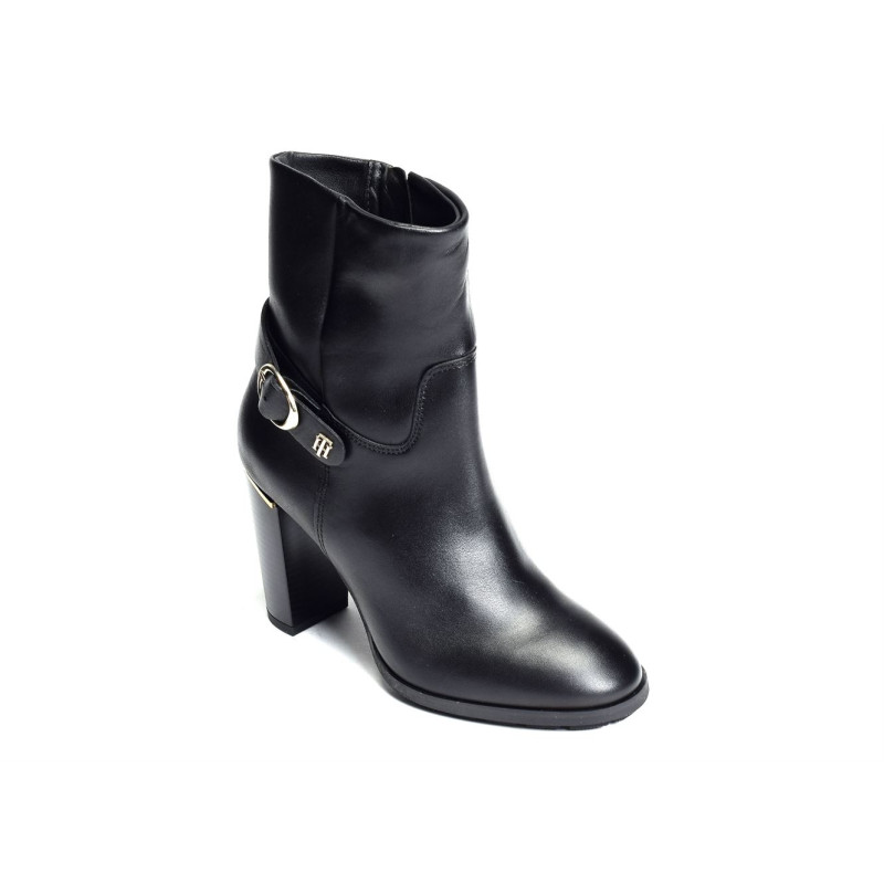 BELT HIGH HEEL BOOT 6768 Noir, Bottines Tommy Hilfiger