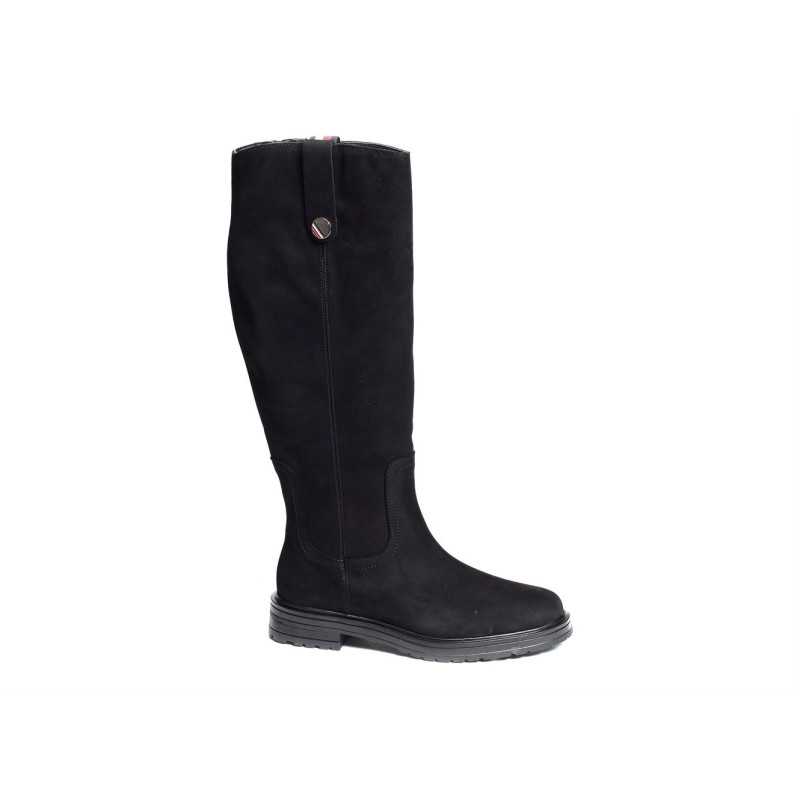 TH COIN LONGBOOT 7049 Noir, Bottes Tommy Hilfiger