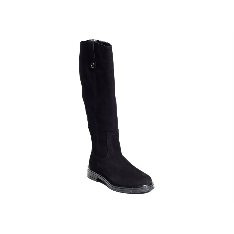 TH COIN LONGBOOT 7049 Noir, Bottes Tommy Hilfiger